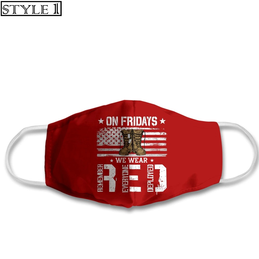 Veteran fridays we wear red face mask – Hothot 180920