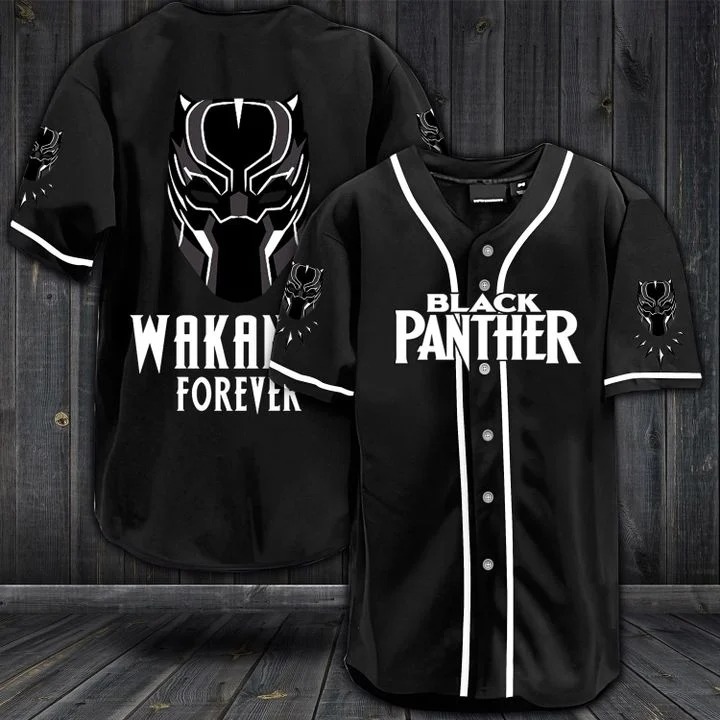 Black panther wakanda forever baseball shirt