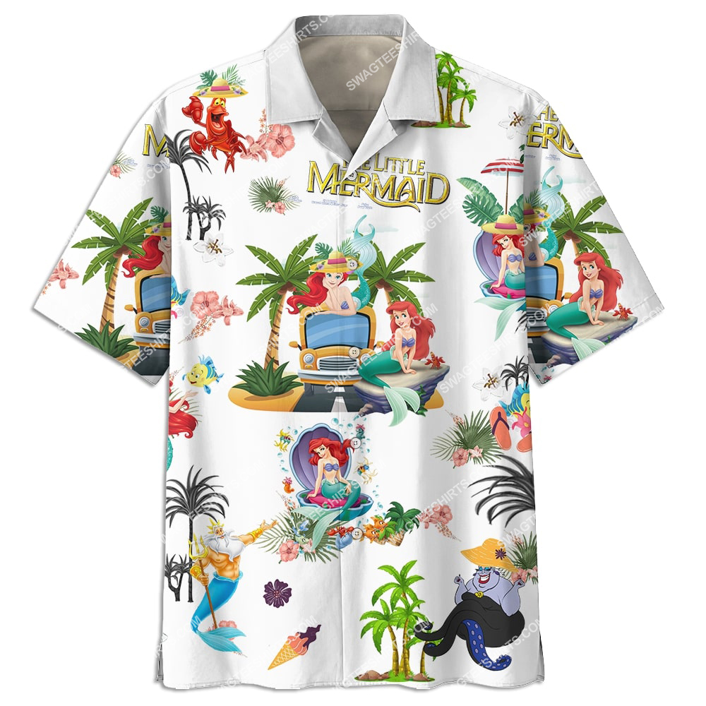 [highest selling] the little mermaid on the beach summer full printing hawaiian shirt – maria