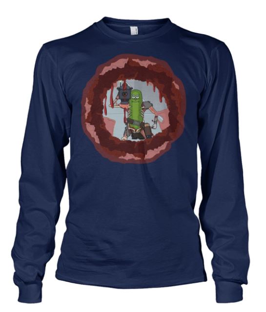 Pickle Rick laser long sleeve tee