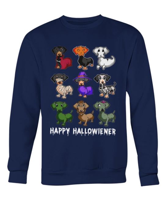 Happy Halloween Dachshunds sweater