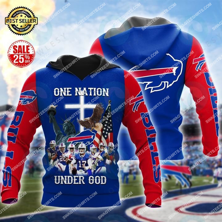 [highest selling] buffalo bills football one nation under God all over printed shirt – maria