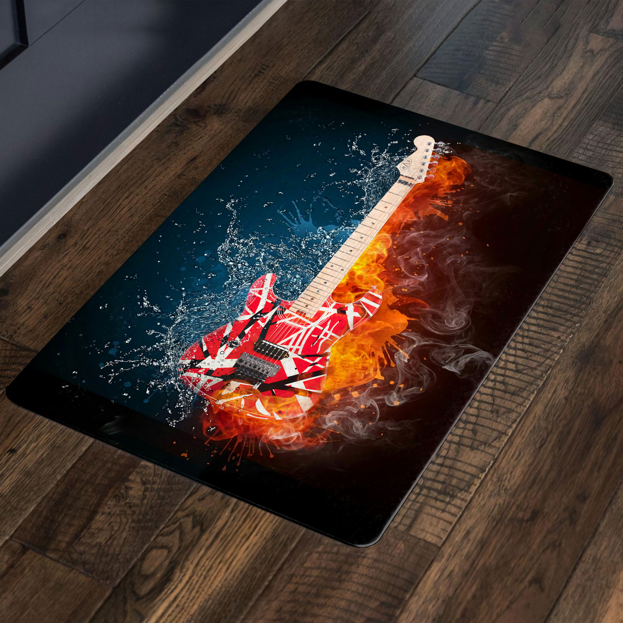 Fire Water Guitar Eddie Van Halen Doormat – Hothot 220521