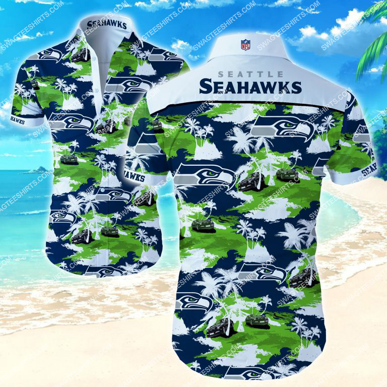 nfl seattle seahawks all over print hawaiian shirt 2