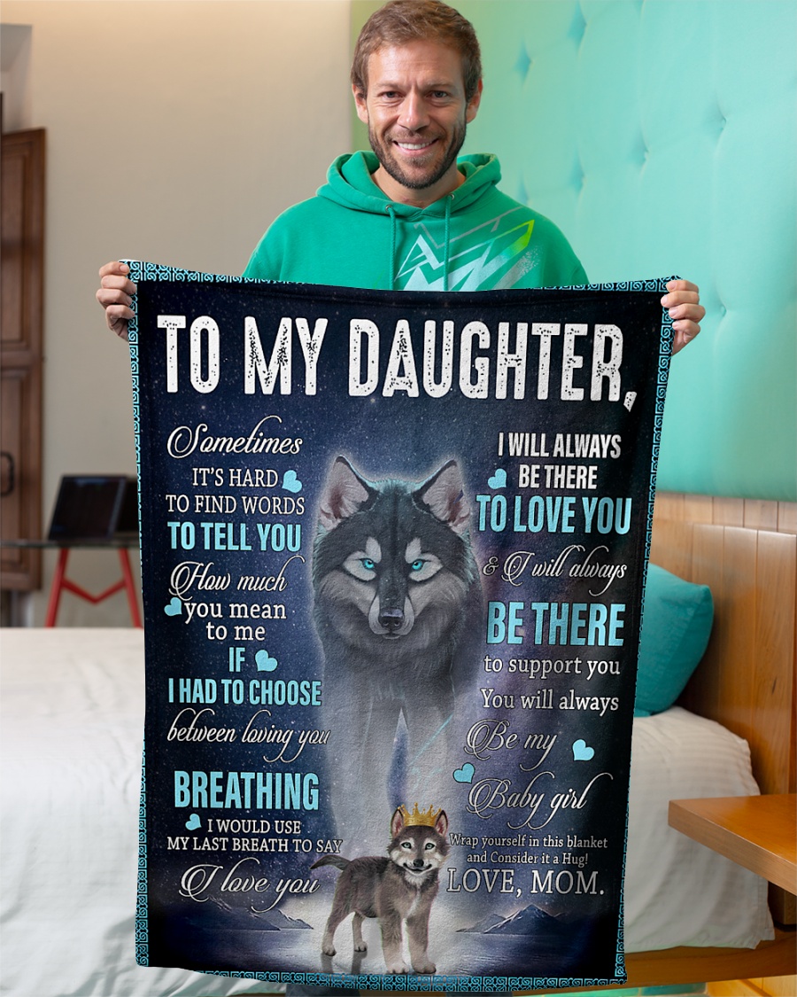 Husky dog to my daughter love mom blanket – Saleoff 261020
