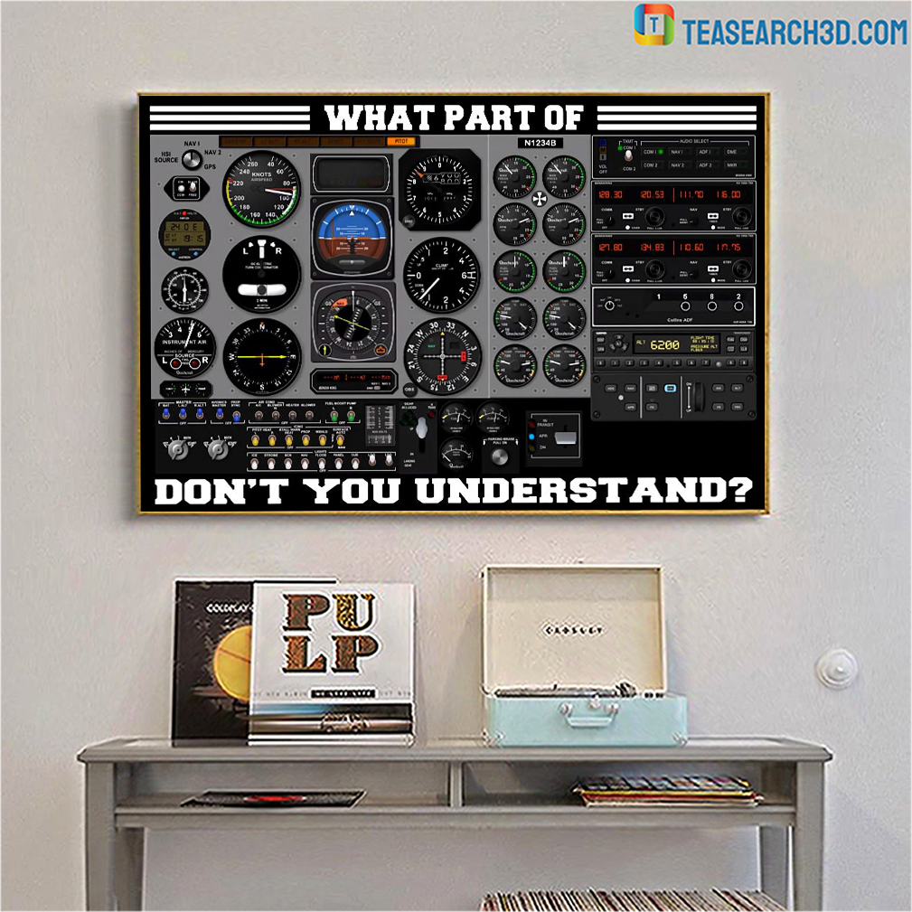 Pilot what a part of don't you understand poster