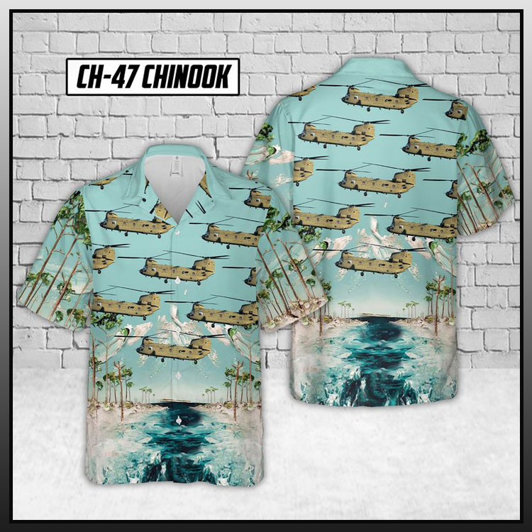 Ch-47 chinook us army hawaiian shirt1