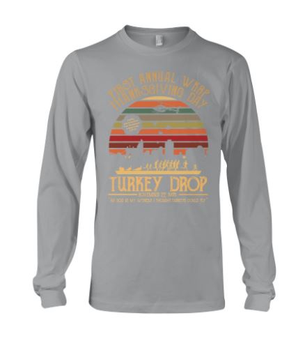 First Turkey drop long sleeve tee