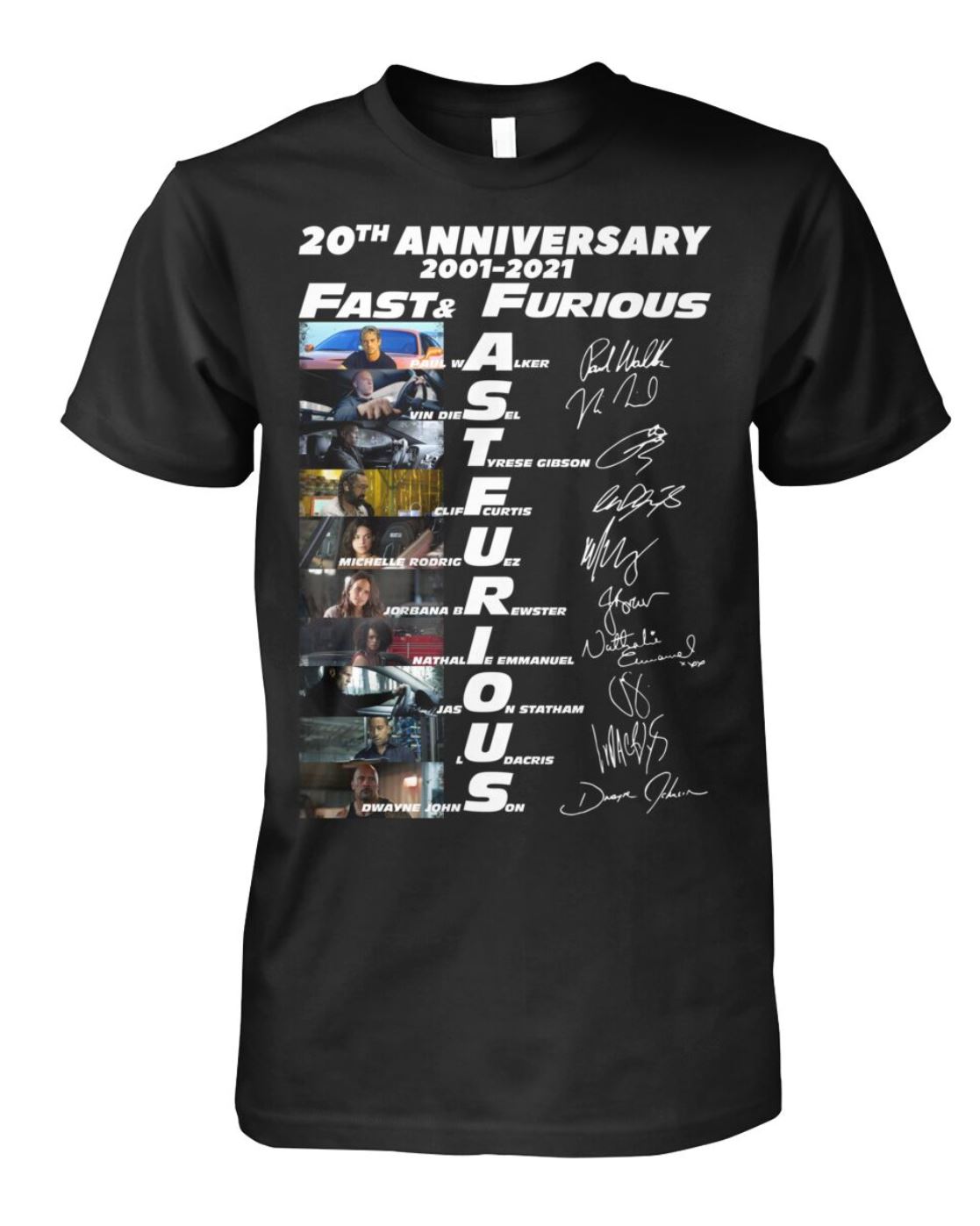 20th anniversary fast and furious shirt