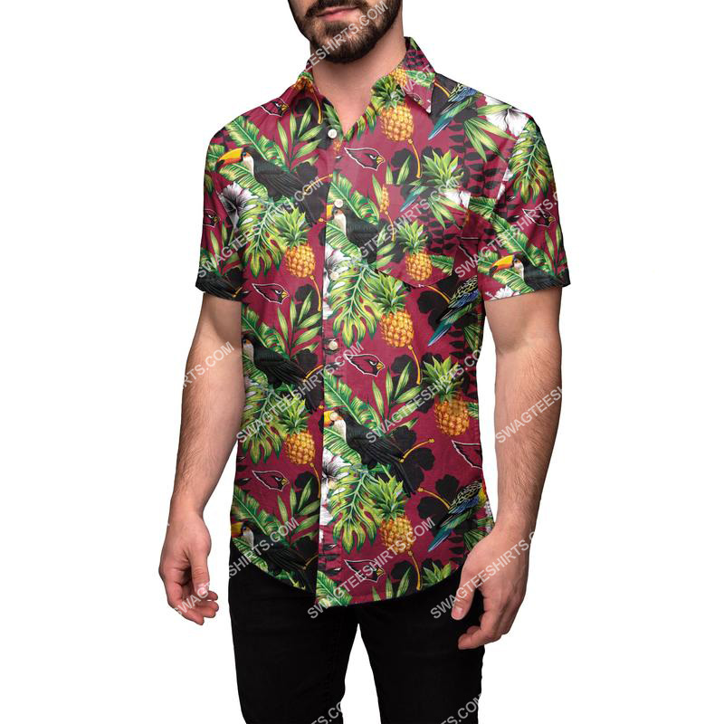 [highest selling] the arizona cardinals floral full print hawaiian shirt - maria 1