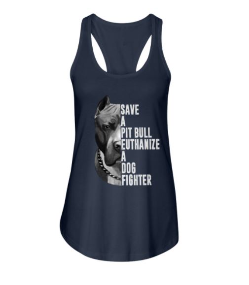 Pitbull euthanize dog fighter tank top