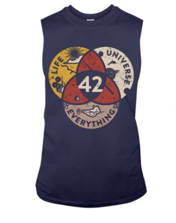 Life Universe Everything 42 tank top