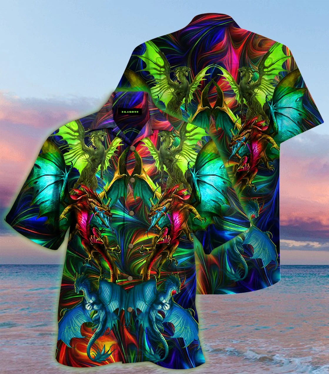 Amazing dragon unisex hawaiian shirt