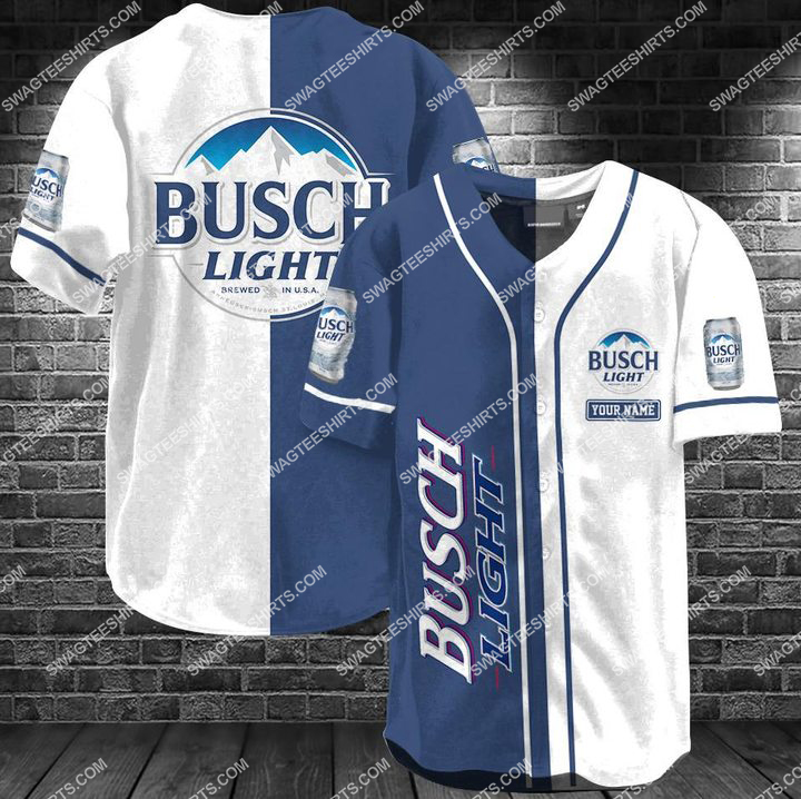 [highest selling] busch light all over printed baseball shirt – maria