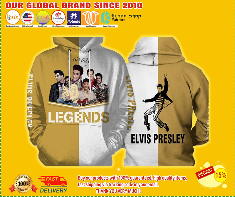Elvis presley legends full over print hoodie 1
