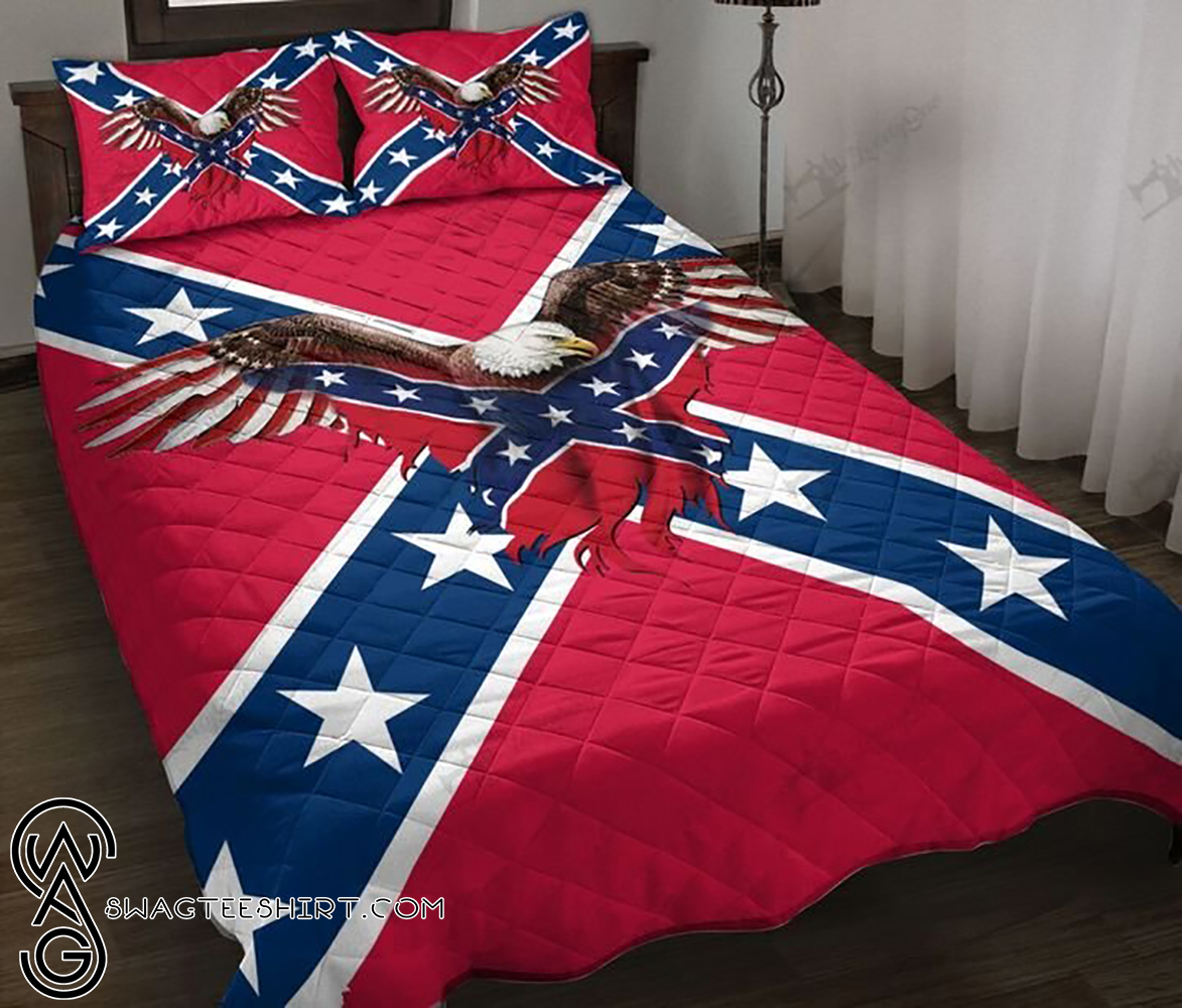 Confederate states of america flag full printing quilt - Maria