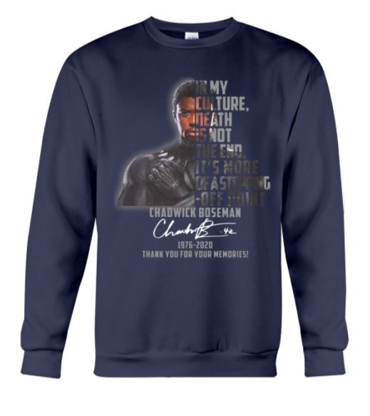 Chadwick death not the end sweater