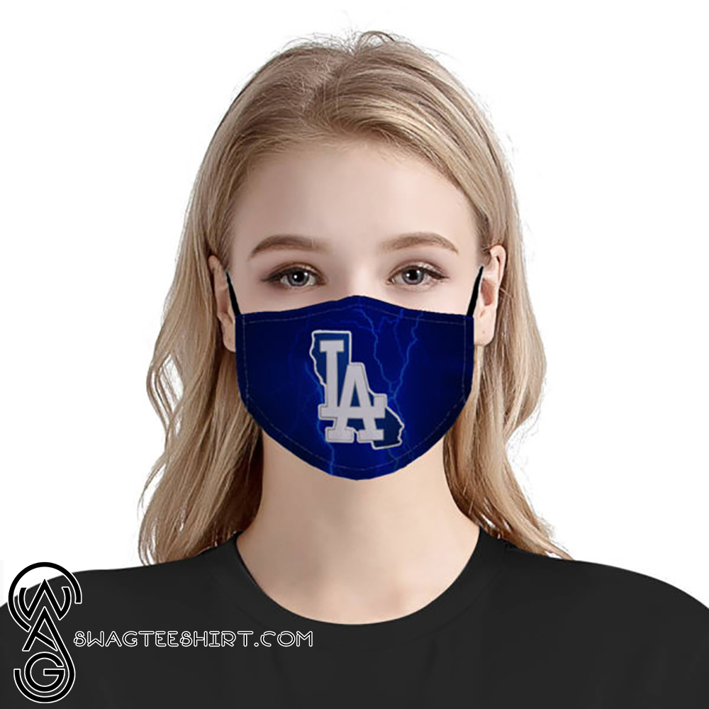 The los angeles dodgers mlb anti pollution face mask - maria