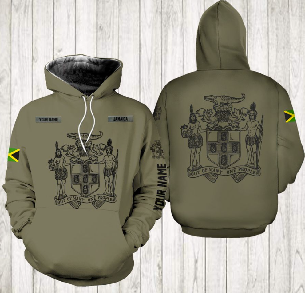 Personalized out of many one people all over printed 3D hoodie