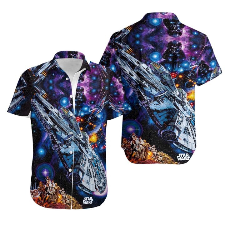 Star Wars SpaceShip Hawaiian Shirt - Hothot 150721