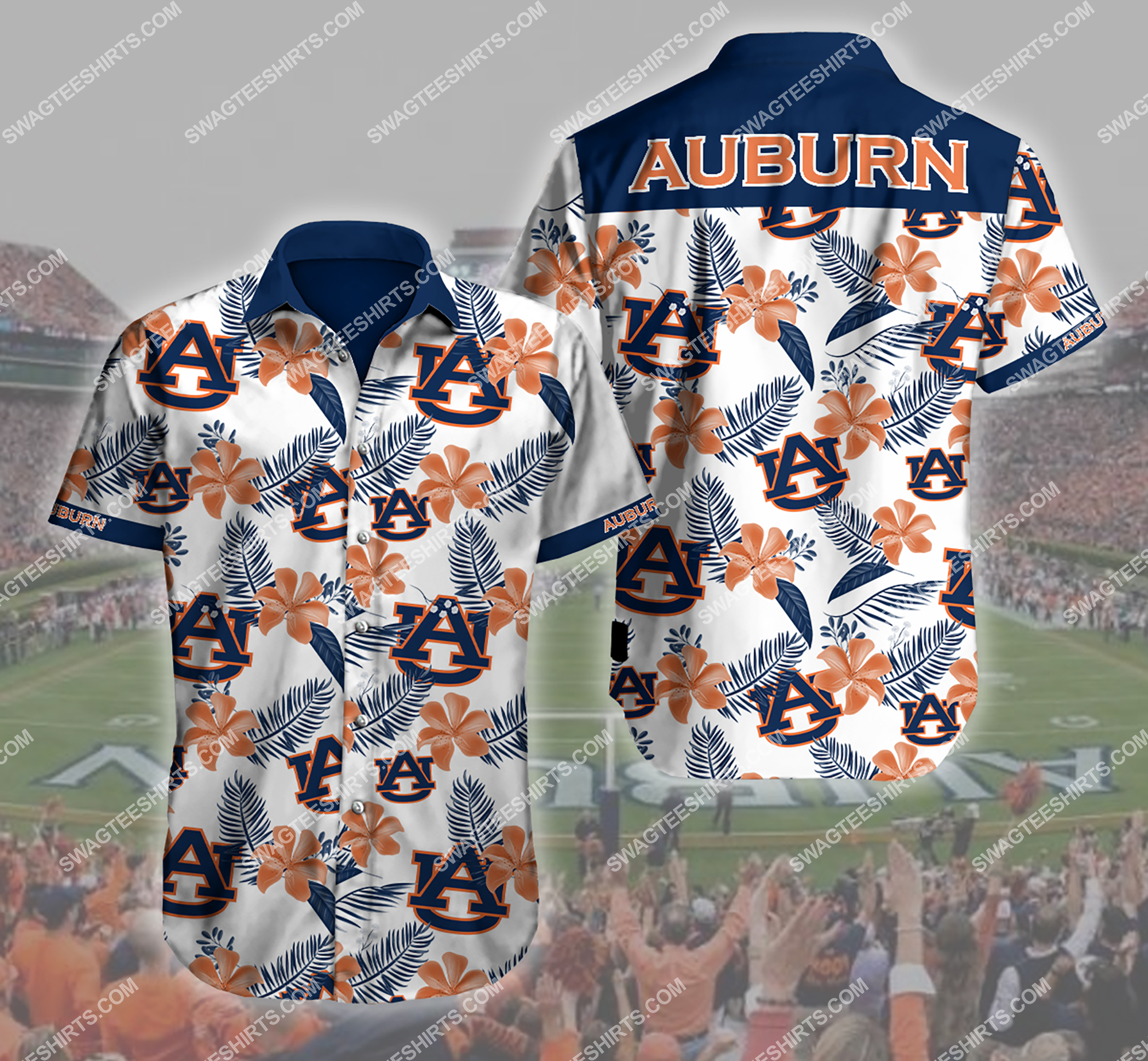 [highest selling] the auburn tigers football team summer hawaiian shirt – maria