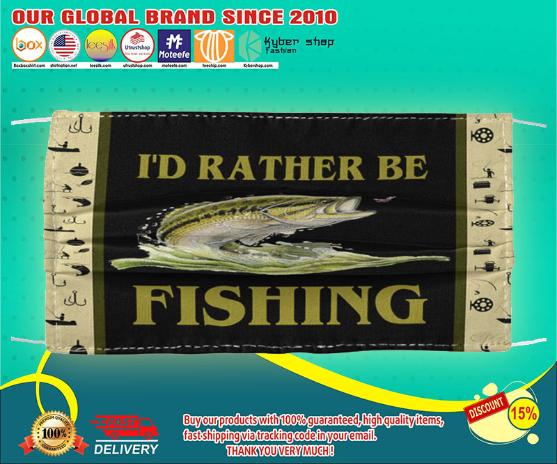 I’d rather be fishing face mask – LIMITED EDITION