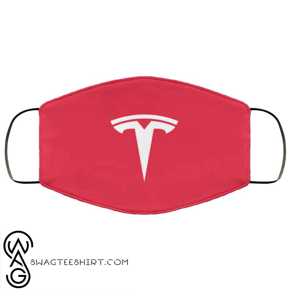 Tesla motors full over printed face mask