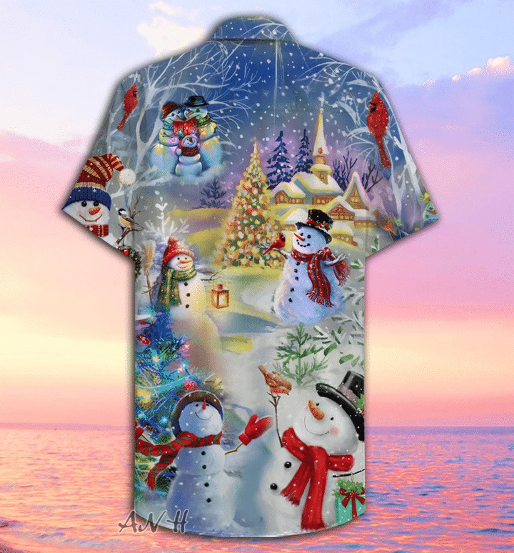Amazing christmas snowman unisex hawaiian shirt