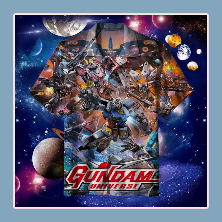 Gundam Commemorative Hawaiian Shirt1