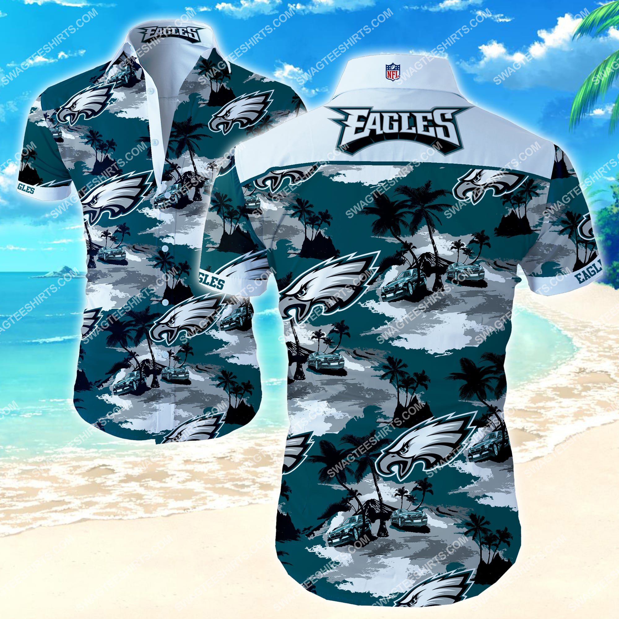 [highest selling] the philadelphia eagles football team hawaiian shirt – maria