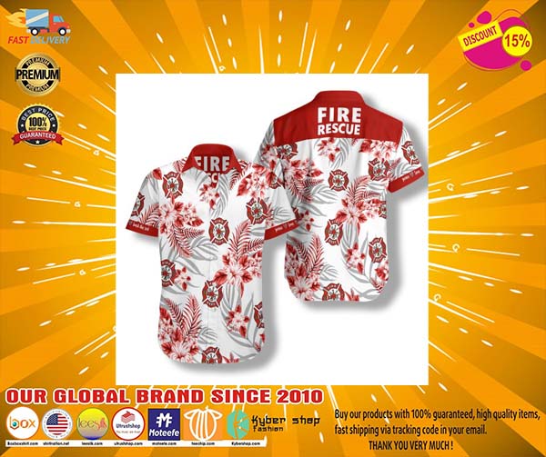 Firefighter fire rescue Hawaiian shirt – LIMITED EDITION