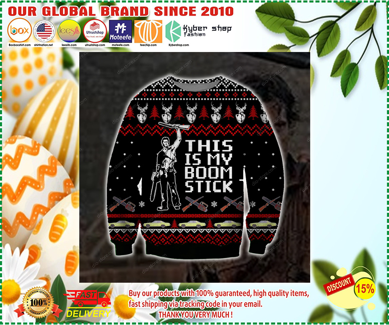 THIS IS MY BOOMSTICK UGLY CHRISTMAS SWEATER 1