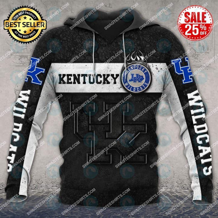 the kentucky wildcats football all over printed hoodie 1