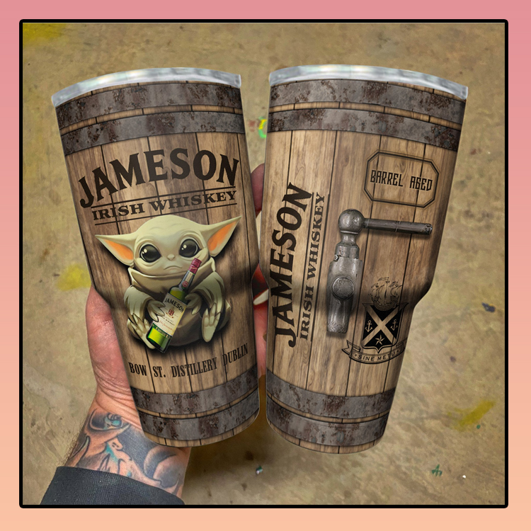 Baby Yoda Jameson Irish Whiskey bow tumbler2