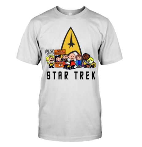 Star Trek Peanuts t shirt