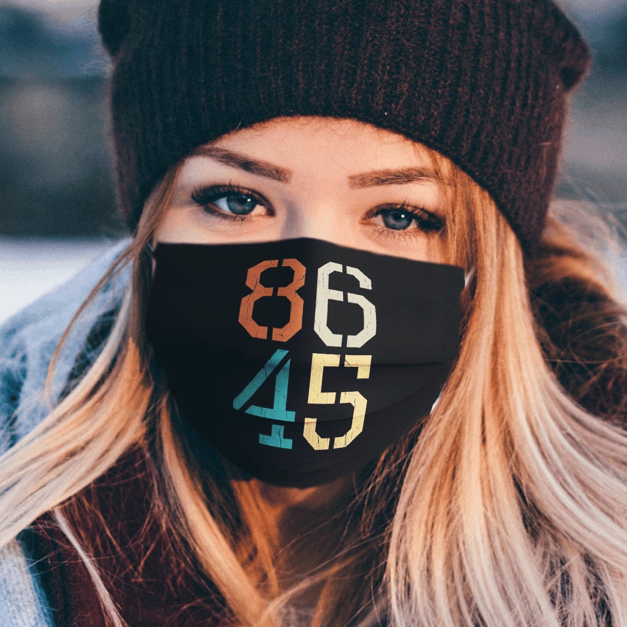 Not my president vintage anti pollution face mask - maria