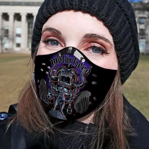 Motorhead band filter face mask