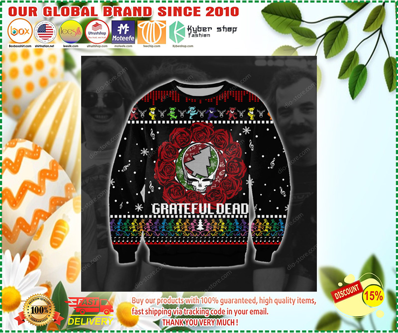 Grateful dead ugly Christmas sweater 2
