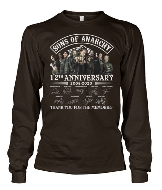 Sons of Anarchy 12th signatures long sleeve tee