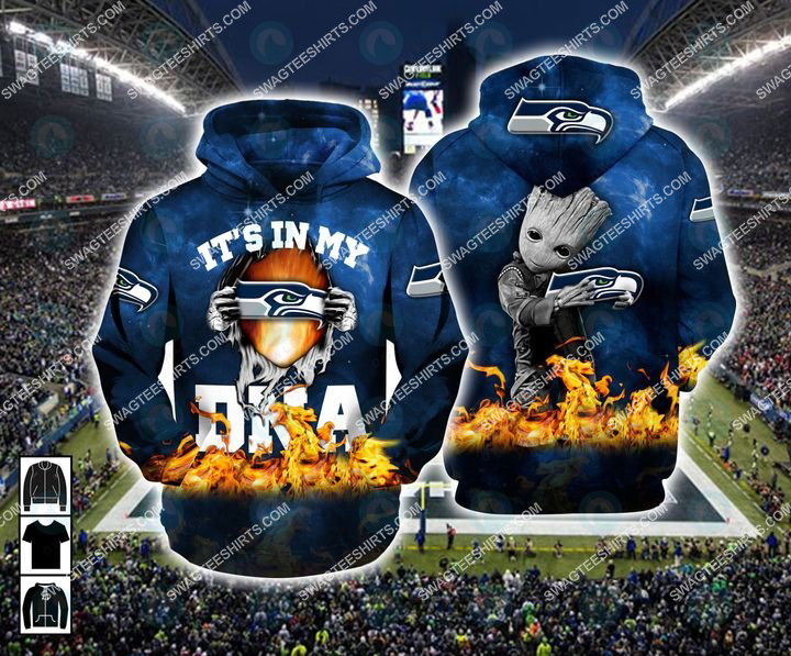 [highest selling] the seattle seahawks football it’s in my dna all over printed shirt – maria