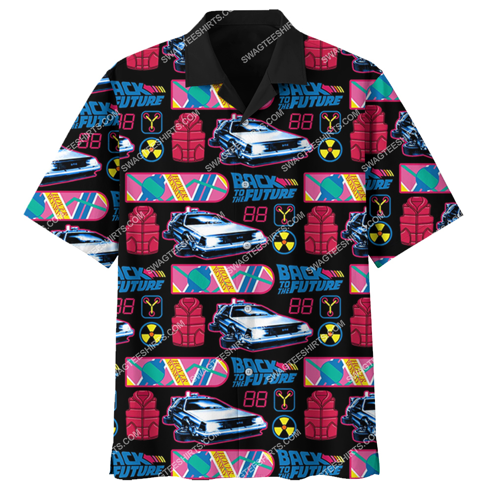 [highest selling] back to the future colorful retro all over print hawaiian shirt – maria
