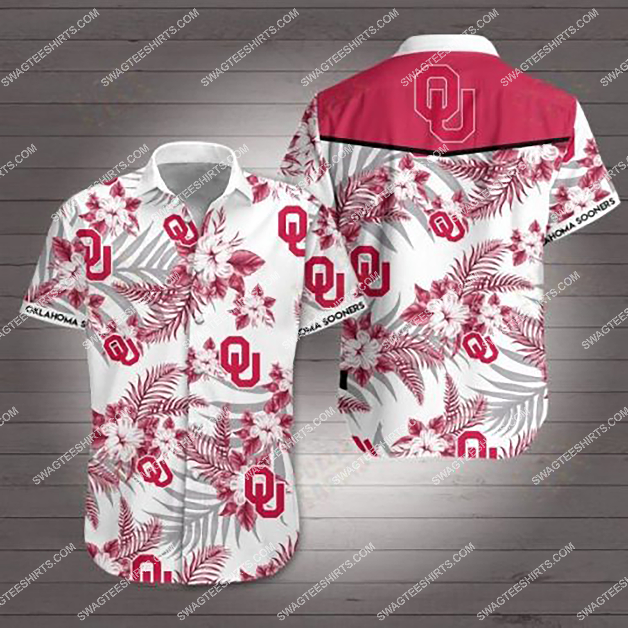 [highest selling] tropical oklahoma sooners football summer hawaiian shirt – maria