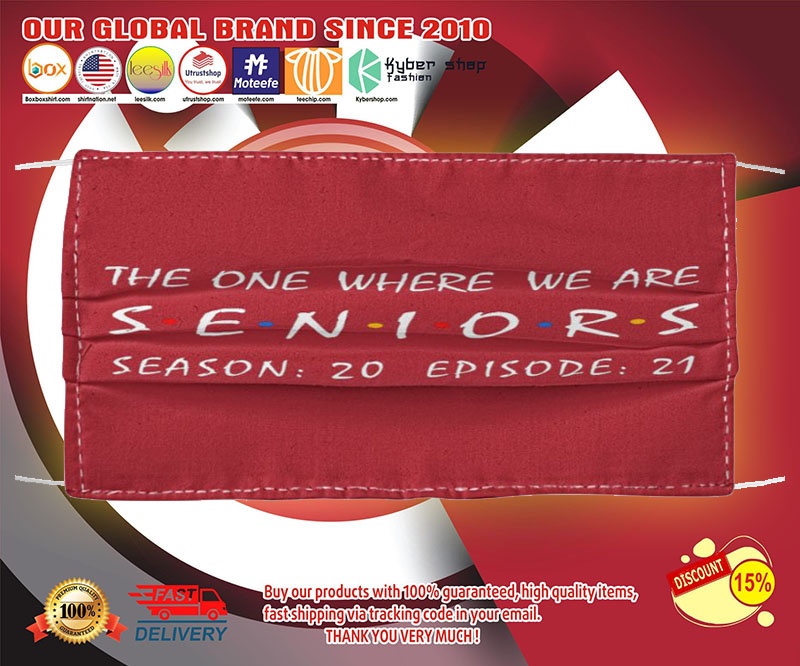 The one where we are seniors season 20 episode 21 face mask – LIMITED EDITION