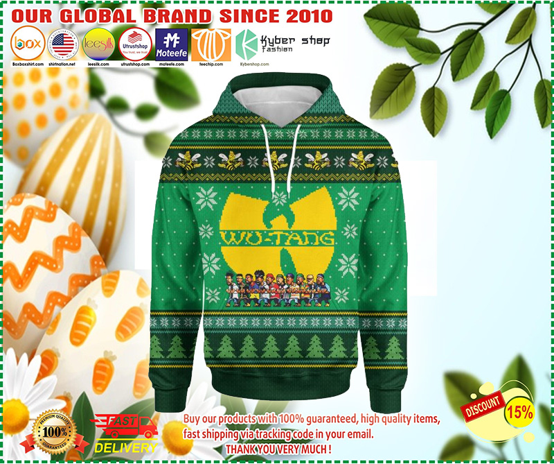 Wu tang clan christmas 3d hoodie 2