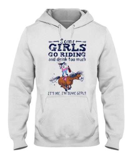 Girls riding drink hoodie