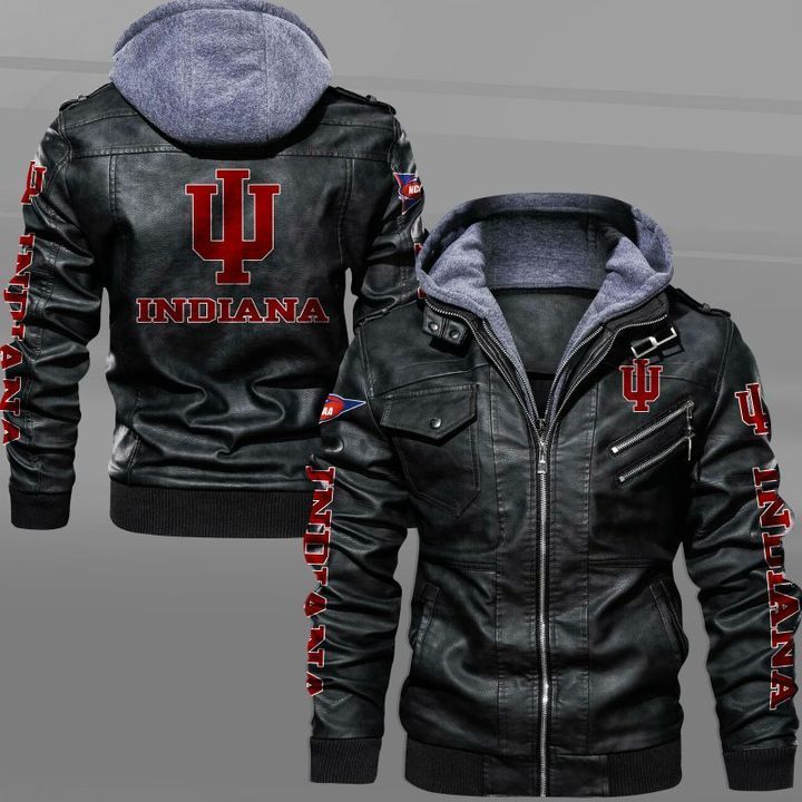 Indiana Hoosiers Leather Jacket