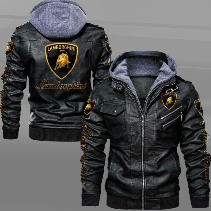 Lamborghini 2D Leather Jacket