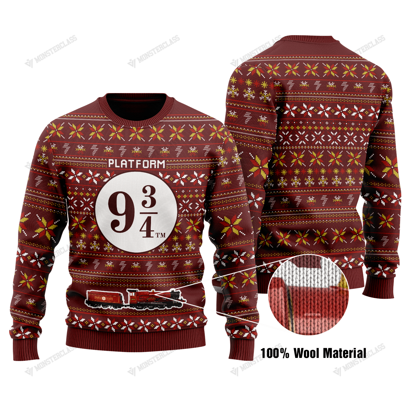 Harry Potter Platform 9 3/4 christmas sweater