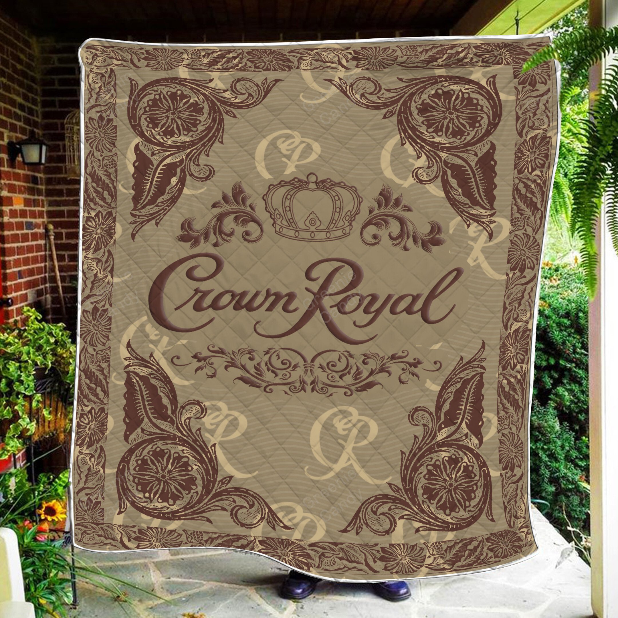Crown Royal Vanilla Whisky blanket quilt