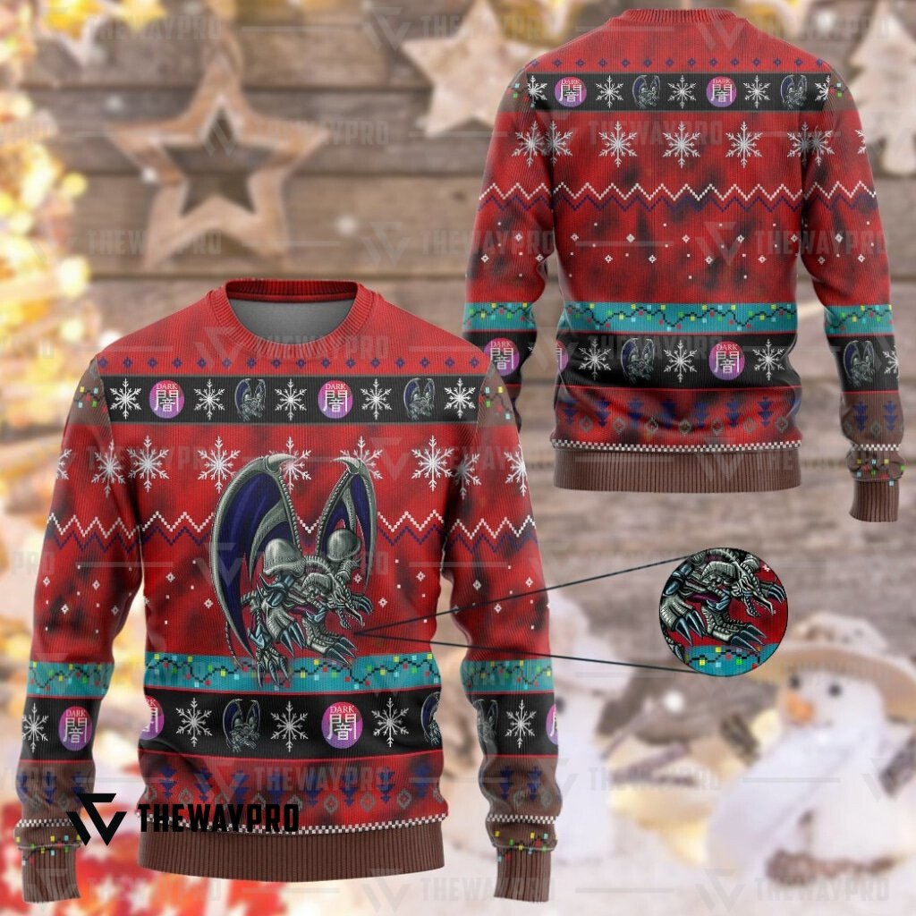 Yu Gi Oh Black Skull Dragon Christmas Sweater